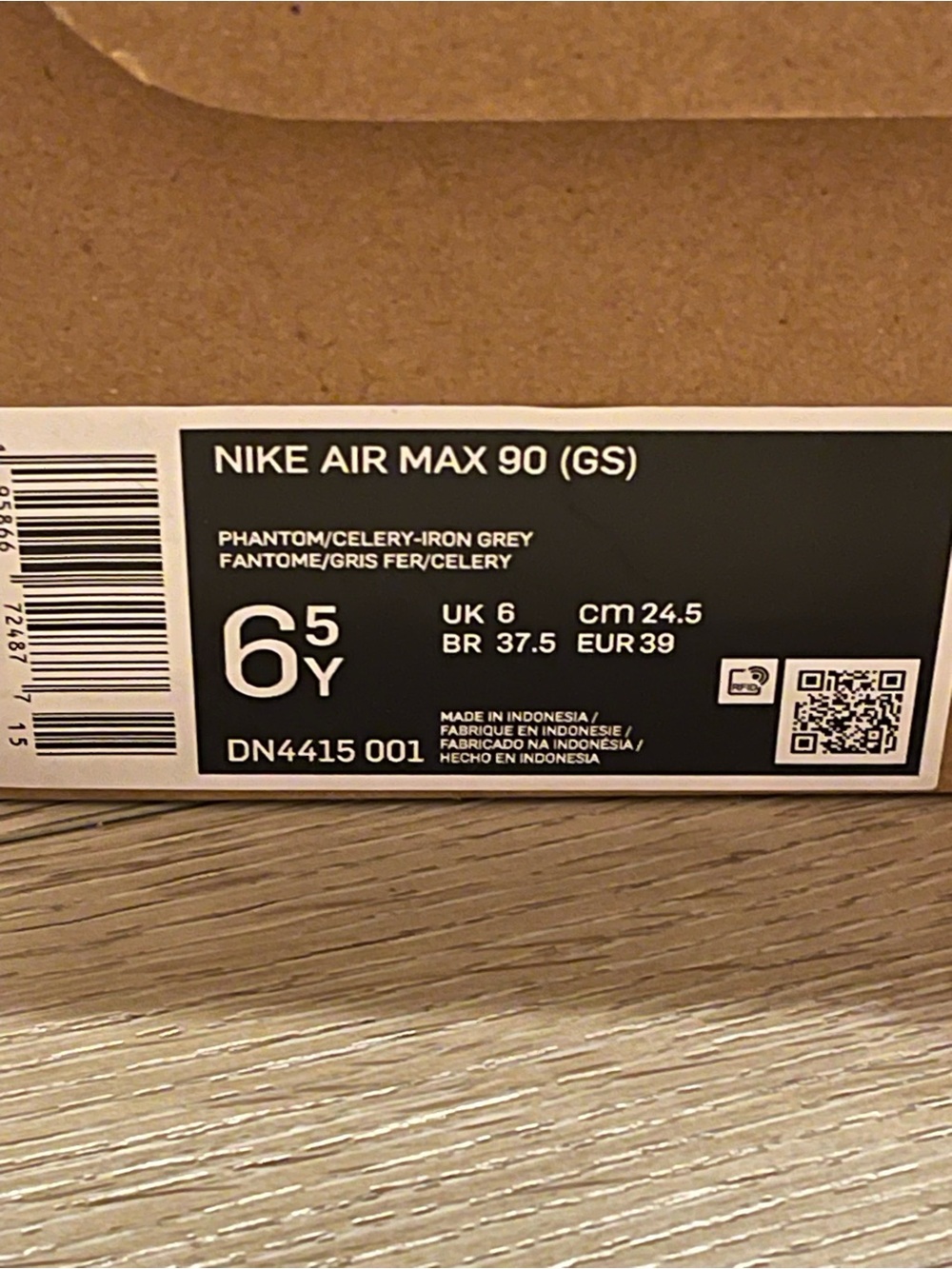 Nike Kids Air Max-Style Sneakers in Yellow, Blue & Gray - Picture 6 of 9